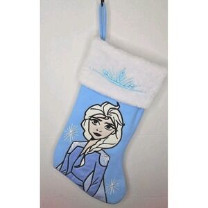 Disney‎ Frozen Christmas Stocking Queen Elsa Embroidered 16"